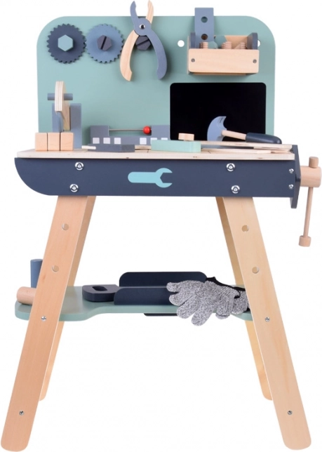 Set laboratorio in legno per piccoli fai-da-te