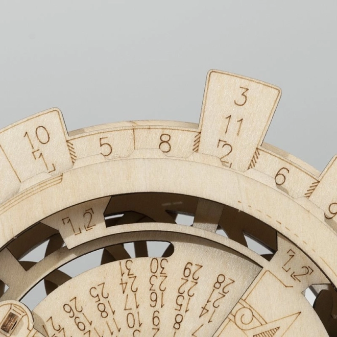 Calendario da Tavolo Meccanico in Legno RoboTime 3D