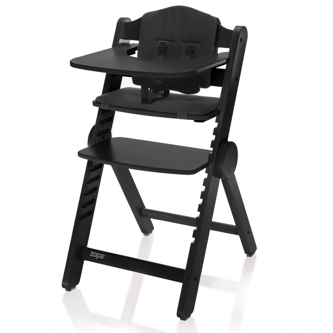 Sedia da pranzo in legno Clipp & Clapp, Nero
