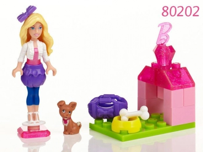 Barbie Mega Bloks Bambola Compatibile con Mattoncini