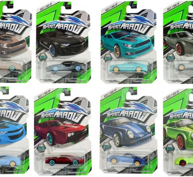 Auto da corsa in metallo
