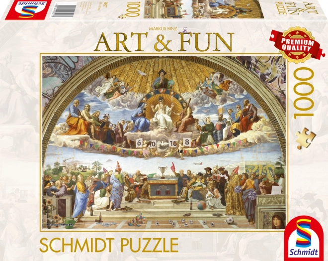 Puzzle SCHMIDT Art&Fun: Discussione sul Sacramento dell'Altare 2024, 1000 pezzi