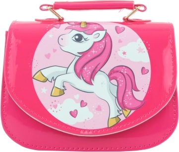 Borsetta rosa per bambine con unicorno