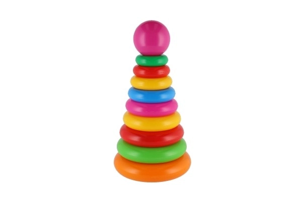 Piramide ad anelli in plastica 28cm 2 varianti