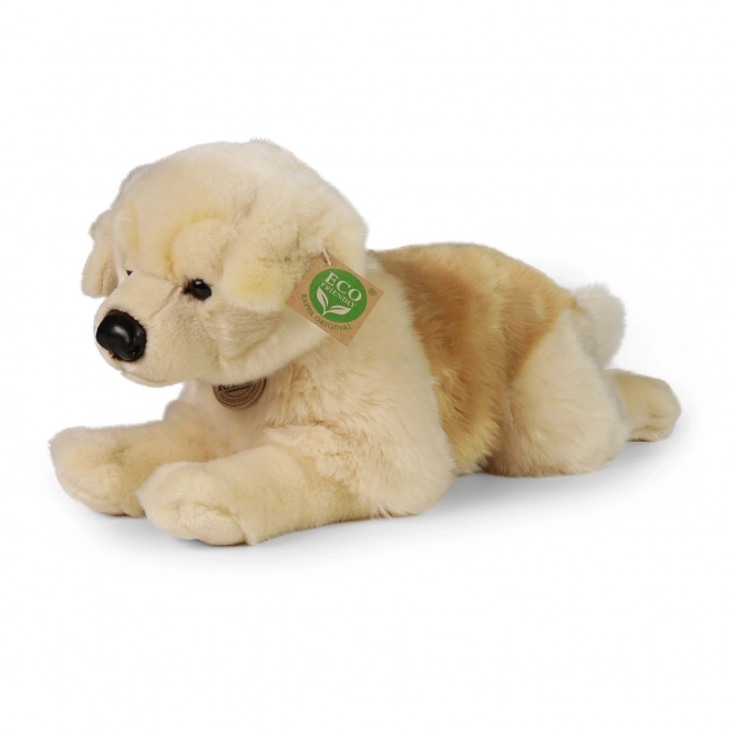 Peluche cane Golden Retriever sdraiato ecologico 39 cm