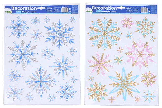 Decorazione finestre fiocchi di neve natale