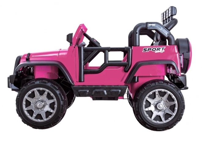 Auto elettrico per bambini Jeep rosa