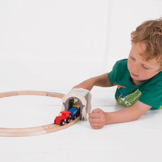 Tunnel ferroviario in pietra Bigjigs Rail