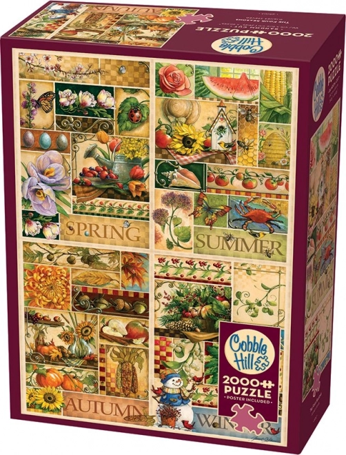 Puzzle Quattro Stagioni 2000 Pezzi Cobble Hill