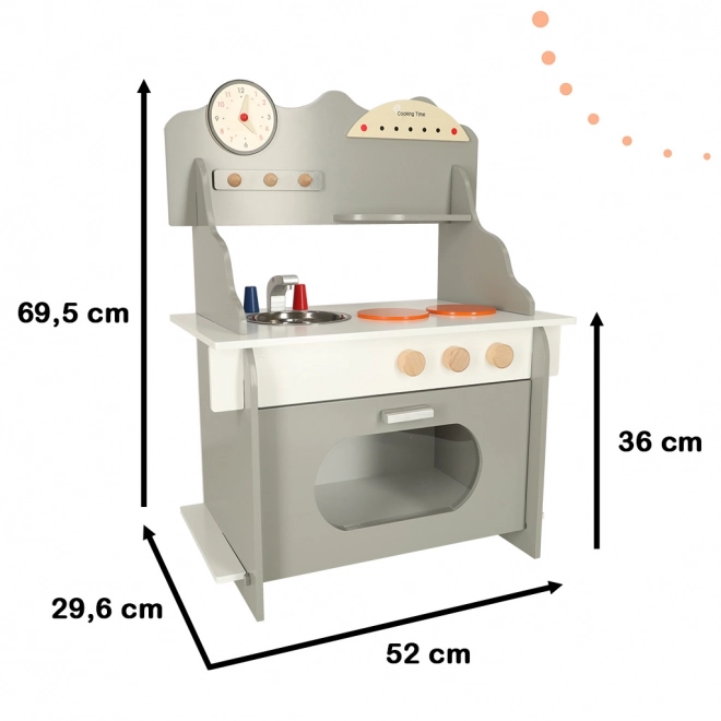 Cucina in Legno per Bambini con Angolo e Accessori