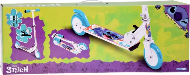 Monopattino pieghevole Disney STITCH bianco per bambini fino a 50 kg