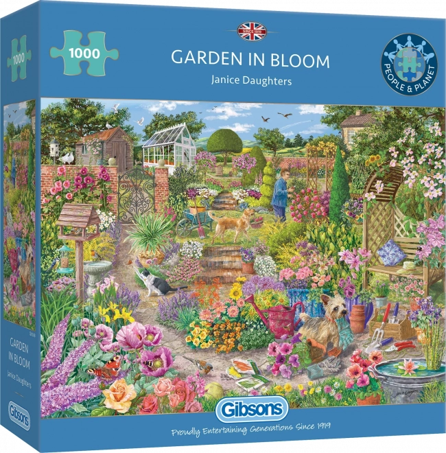 Puzzle Giardino Fiorito 1000 Pezzi