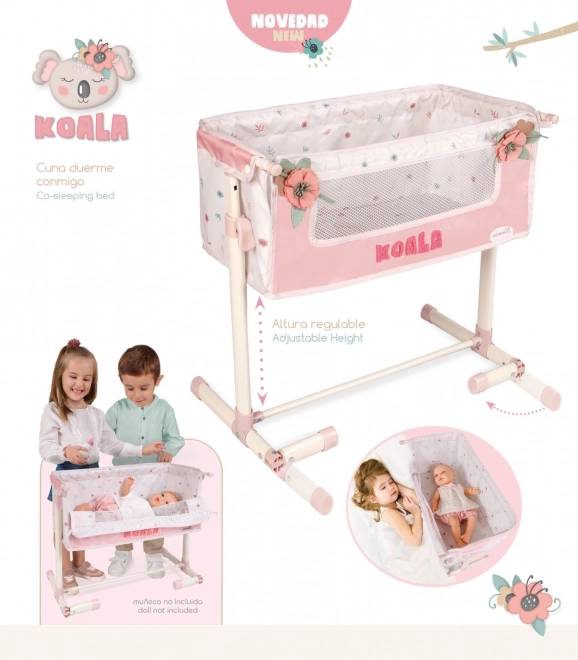 Culla per bambole DeCuevas con funzione co-sleeping KOALA