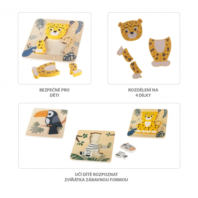 Puzzle in legno piccoli, Fox