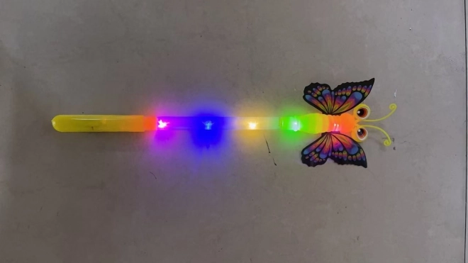 Bacchetta farfalla con effetti luminosi 38 cm