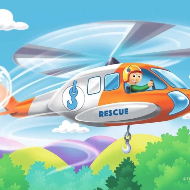 Ravensburger i miei primi puzzle: Veicoli di soccorso 4in1