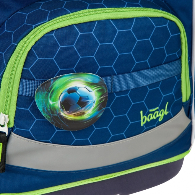 Cartella scolastica Zippy plus con motivo pallone da calcio