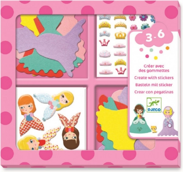 Set di adesivi Principesse Carine