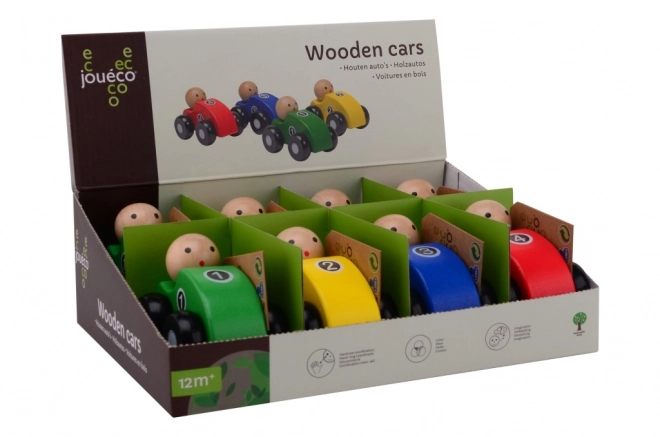 Auto da corsa in legno a 4 colori