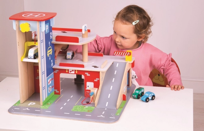 Garage con Parcheggio di Bigjigs Toys