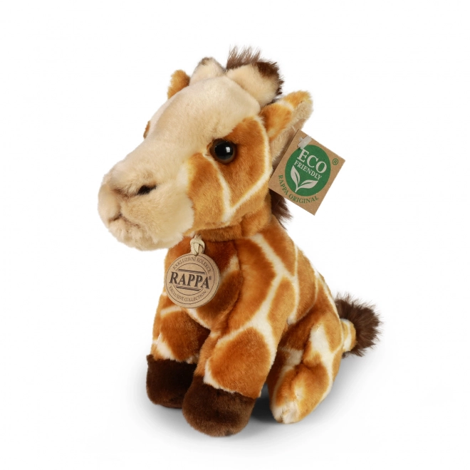 Giraffa di peluche seduta eco-friendly 18 cm