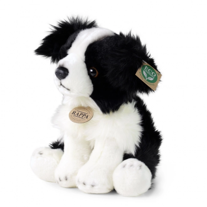 Cane Border Collie di Peluche Seduto 30 cm Eco-Friendly