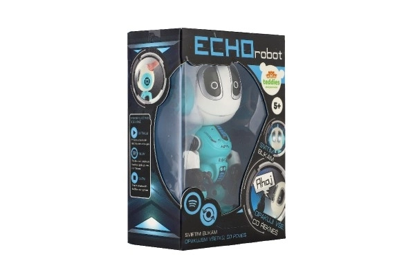 Robot ECHO blu con luci e suoni