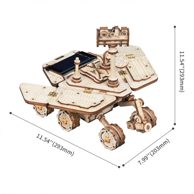 Puzzle 3D in legno Vagabond Rover a energia solare