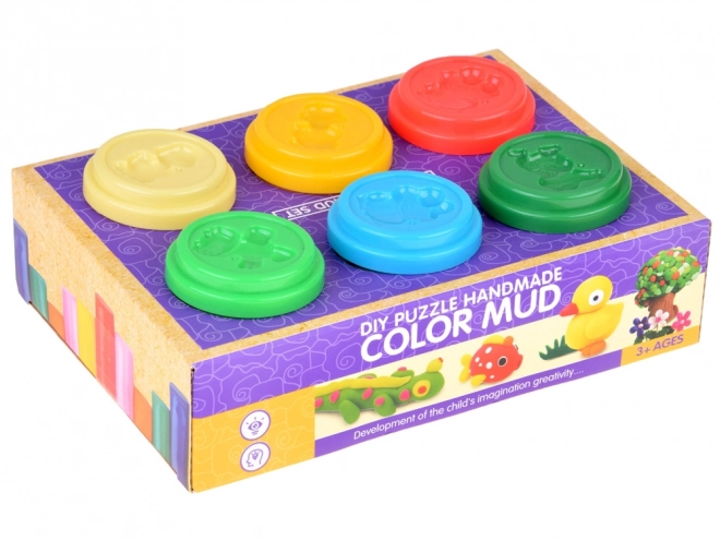 Set plastilina colorata 6 pezzi