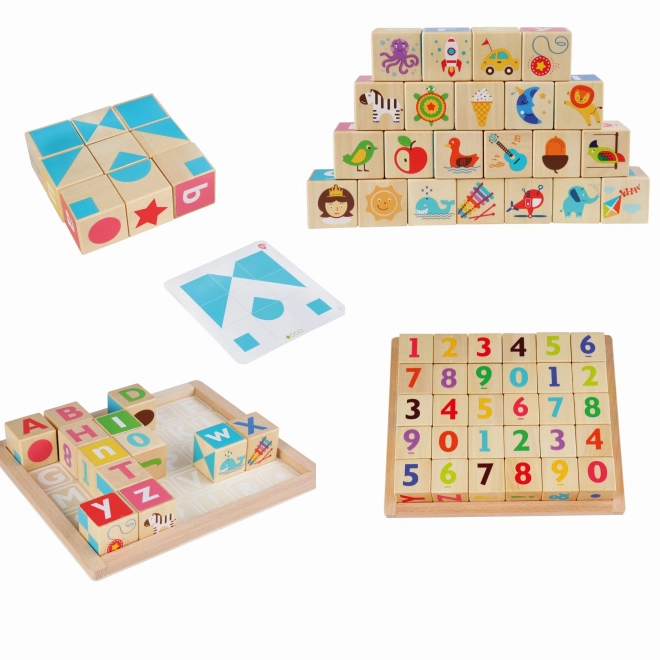 Set educativo multifunzione in legno Lucy & Leo - Alfabeto inglese