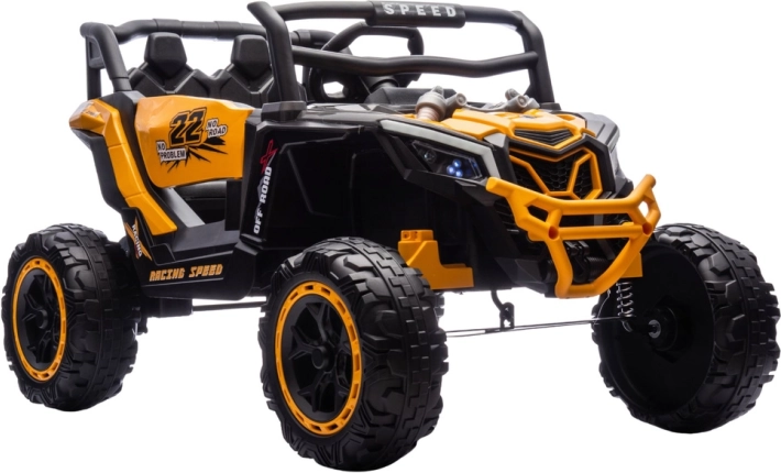 auto elettrica per bambini m2 4x4 gialla