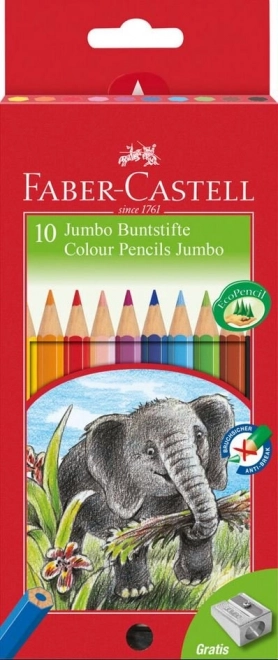 Pastelli jumbo Faber-Castell con temperino