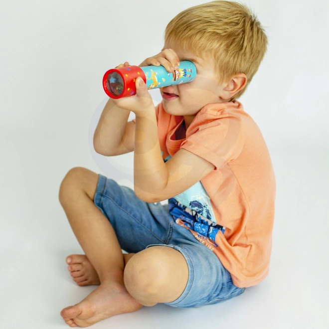 Kaleidoscopio colorato per bambini con personaggi e animali