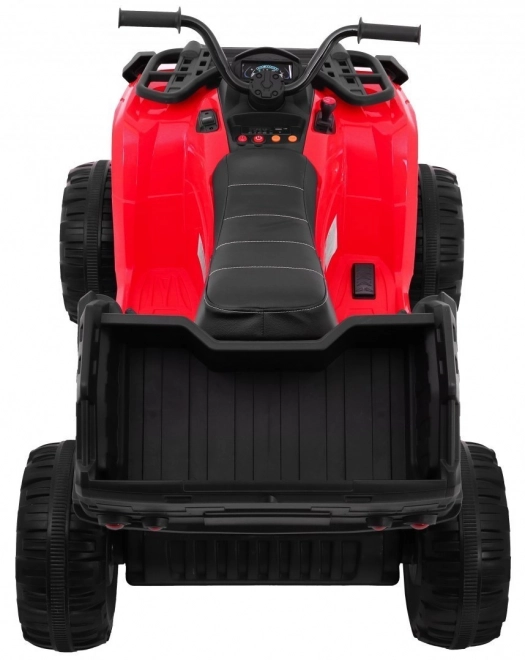 Quad XL ATV 2,4GHz a batteria per bambini Rosso + telecomando + trazione 4x4 + portapacchi + avviamento gratuito + EVA + LED audio
