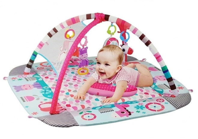 Grande coperta gioco per bambini 5 in 1 con ippopotamo e palline