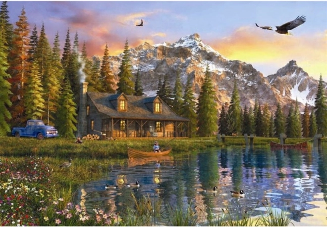 Puzzle Casa Sul Lago 2000 Pezzi