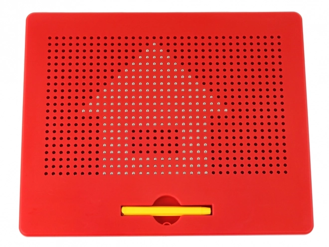Lavagna Magnetica Educativa Rossa con Sfere e Modelli
