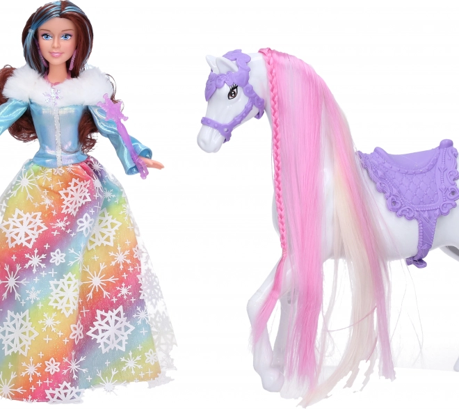 Principessa con cavallo e accessori