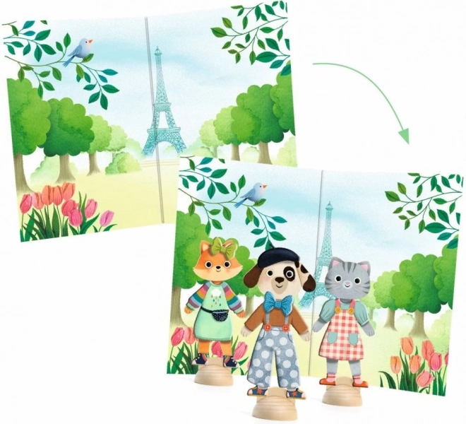 Koláž Djeco Bonjour Paris per Bambini