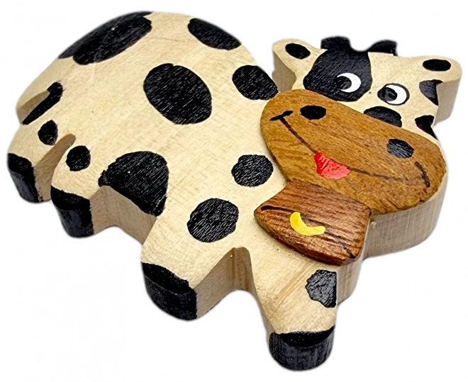 Magnete in legno a forma di mucca 2Kids Toys