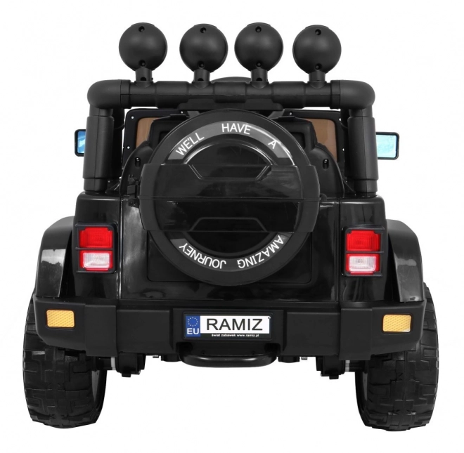 Auto fuoristrada full-time 4WD con telecomando, audio LED e vano nero per bambini