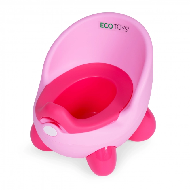 Vasino bambini rosa con gambe antiscivolo ECOTOYS