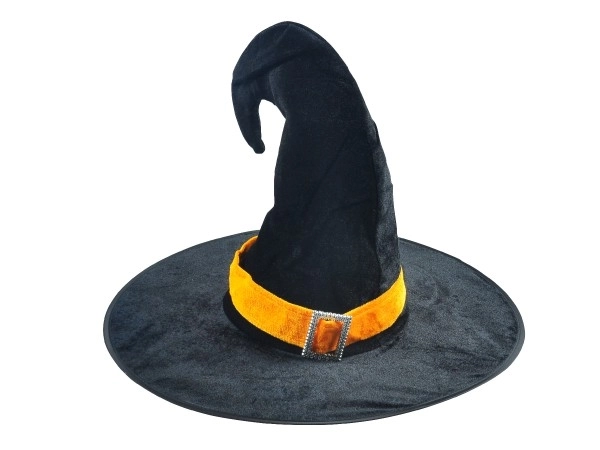 Cappello da strega nero per adulti