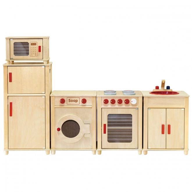 Grande cucina in legno per bambini del marchio Viga con certificato FSC