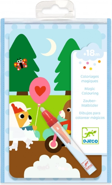 Piccoli libri da colorare ad acqua Al parco