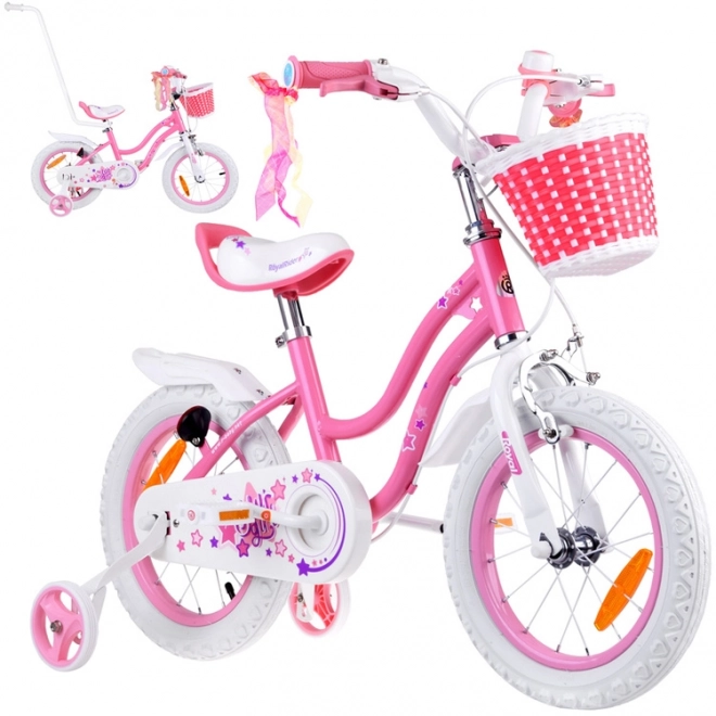 Bicicletta per ragazze Royal Baby Star Girl 14 pollici blu