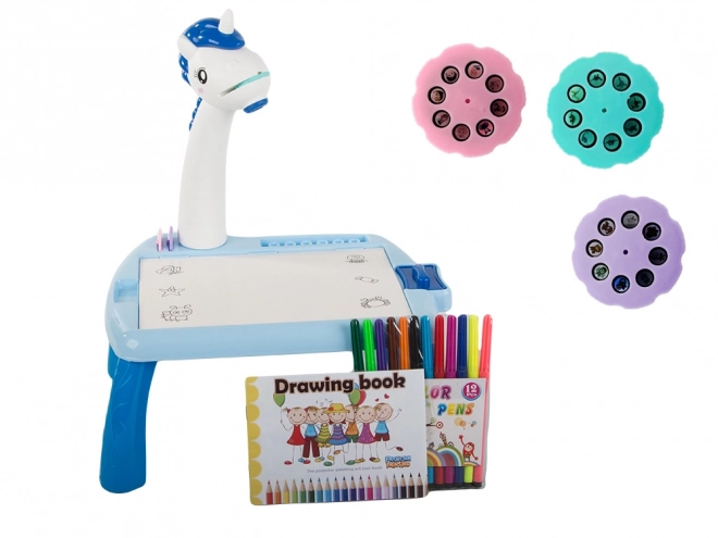 Tavolo da Disegno con Proiettore per Bambini