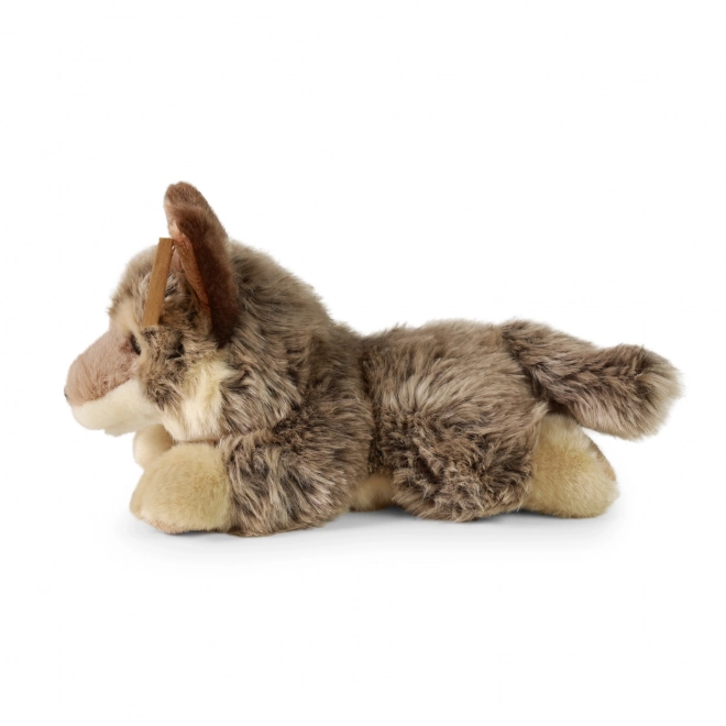 Peluche lupo sdraiato 20 cm eco-friendly