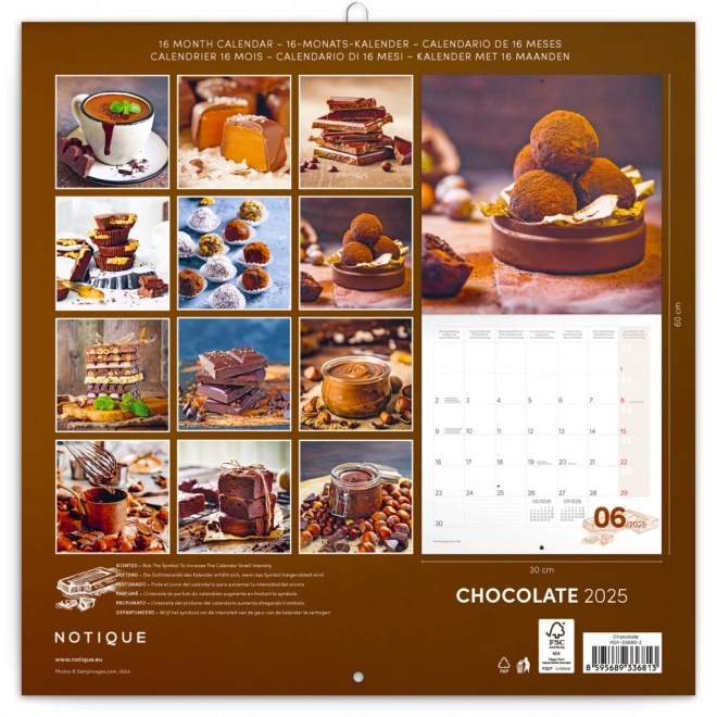 Calendario Note Cioccolato Profumato 2025