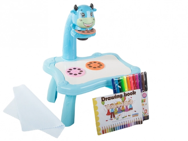 Tavolo da disegno educativo con proiettore per bambini